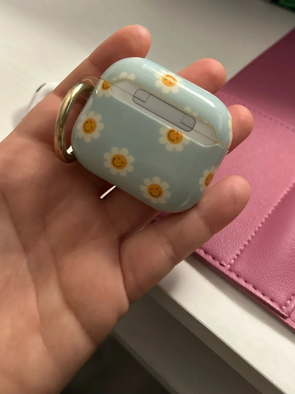 Like new AirPods w cute case